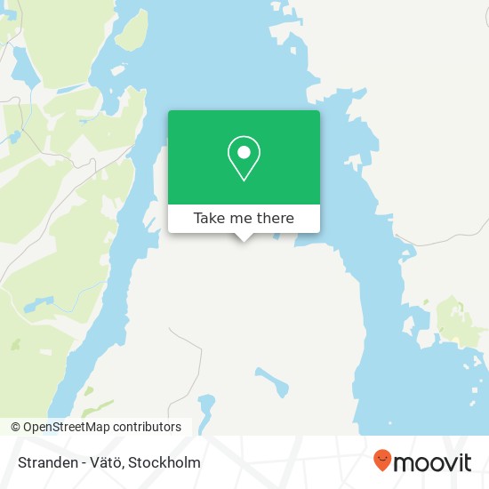 Stranden - Vätö map