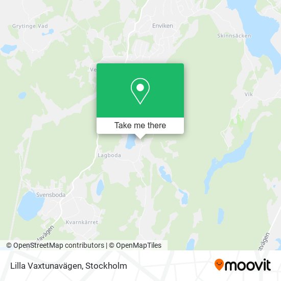 Lilla Vaxtunavägen map