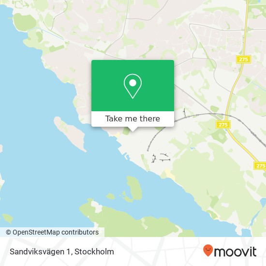 Sandviksvägen 1 map