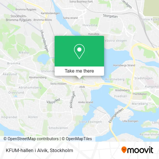 KFUM-hallen i Alvik map