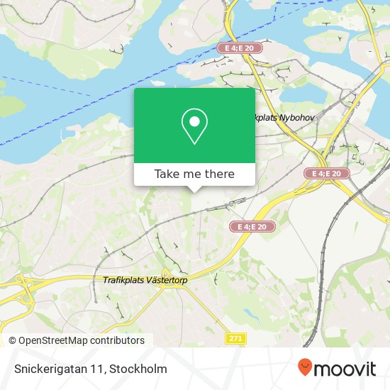 Snickerigatan 11 map