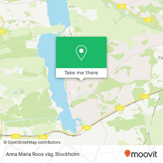 Anna Maria Roos väg map