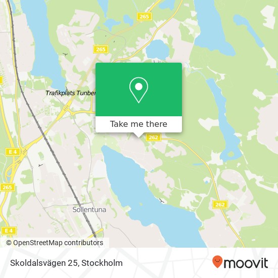 Skoldalsvägen 25 map