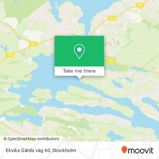 Ekviks Gårds väg 60 map