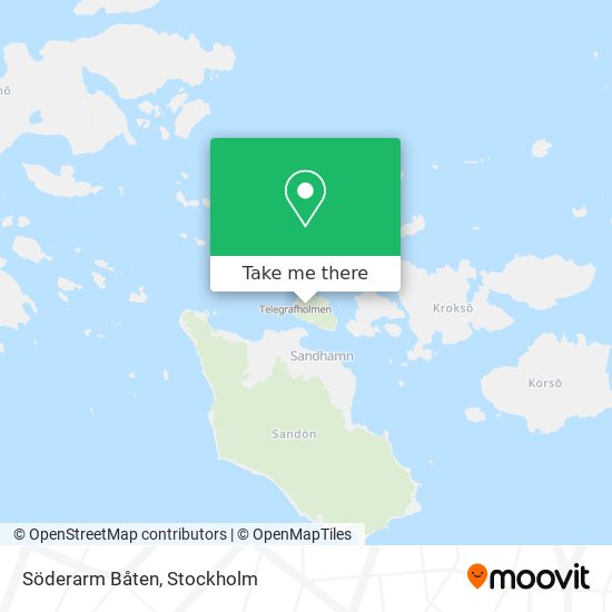Söderarm Båten map