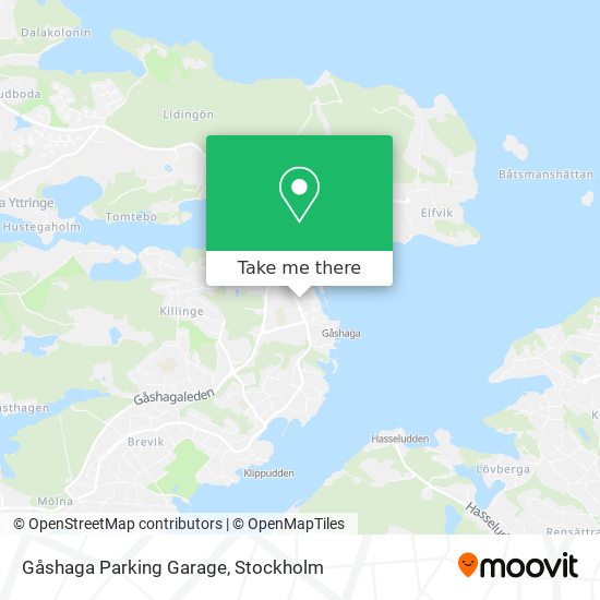 Gåshaga Parking Garage map