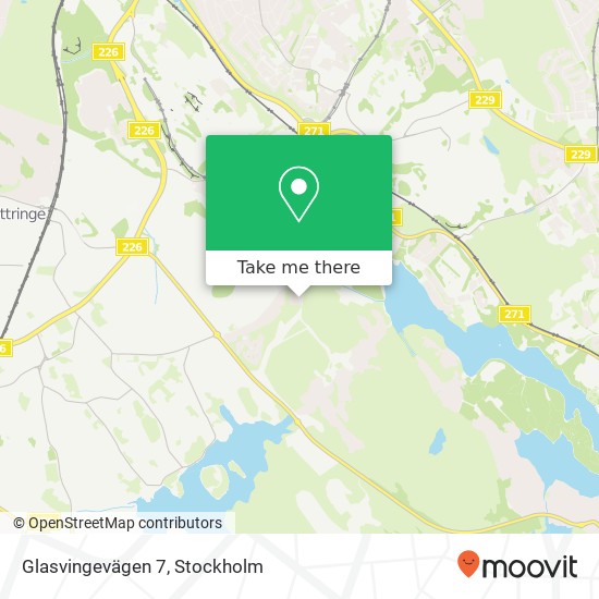 Glasvingevägen 7 map