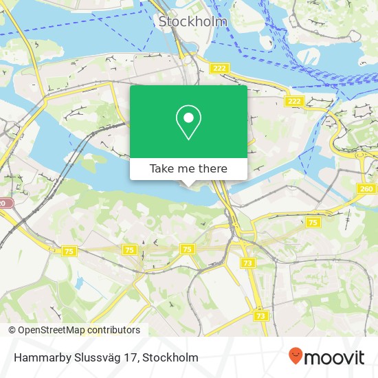 Hammarby Slussväg 17 map