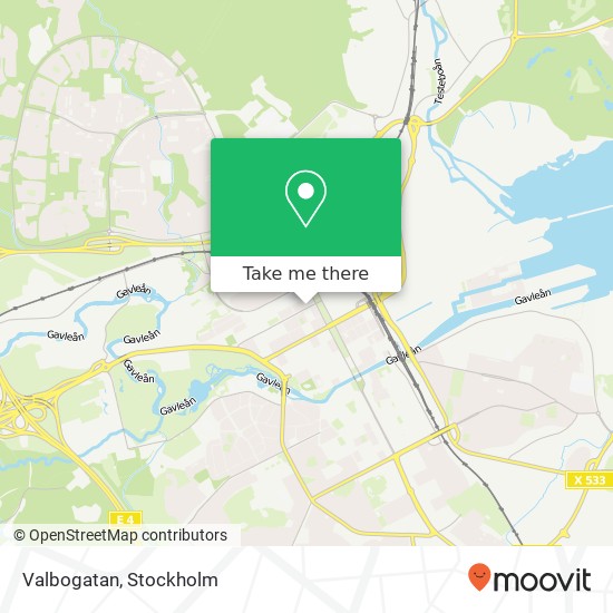 Valbogatan map