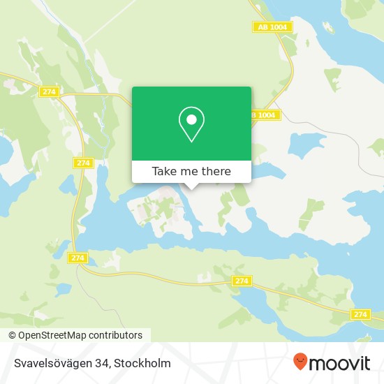 Svavelsövägen 34 map