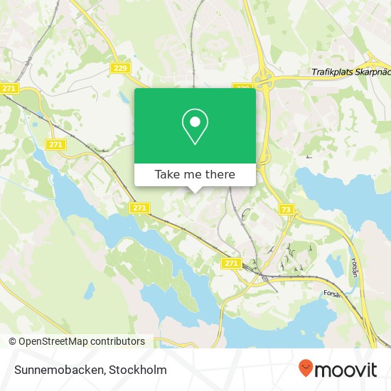 Sunnemobacken map