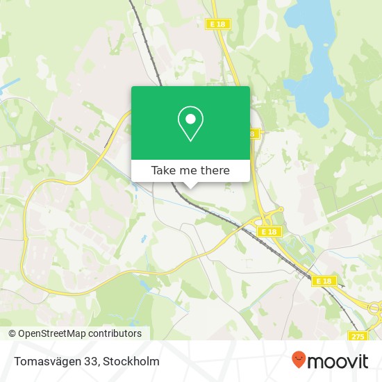 Tomasvägen 33 map