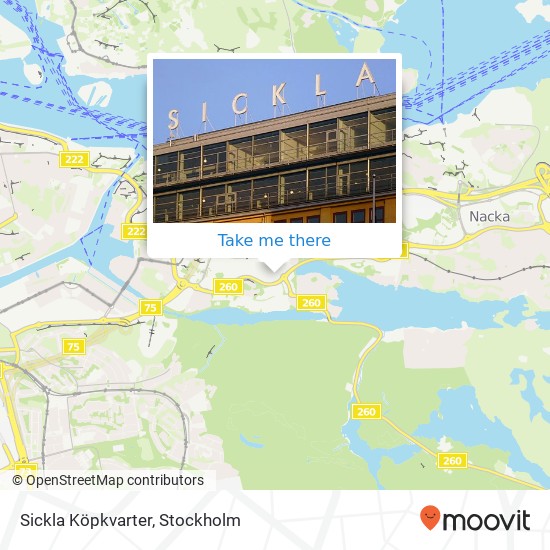 Sickla Köpkvarter map