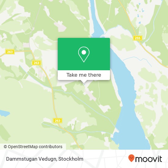 Dammstugan Vedugn map