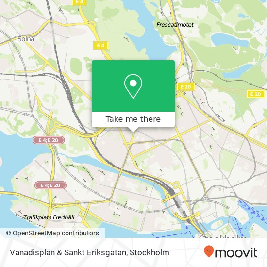 Vanadisplan & Sankt Eriksgatan map