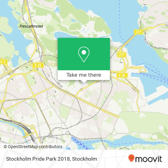 Stockholm Pride Park 2018 map