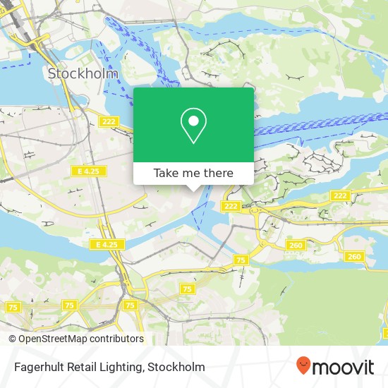 Fagerhult Retail Lighting map