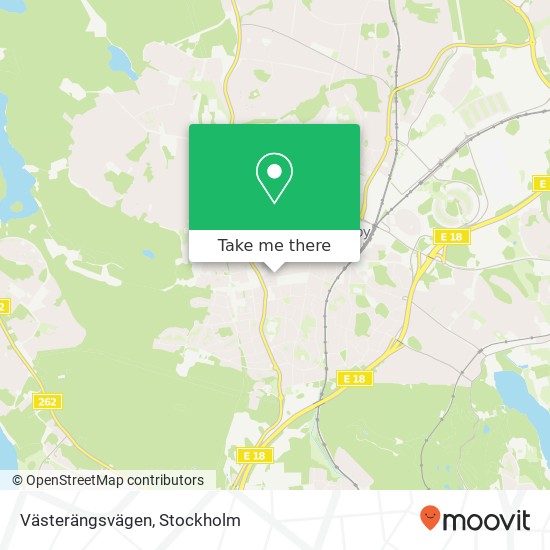 Västerängsvägen map