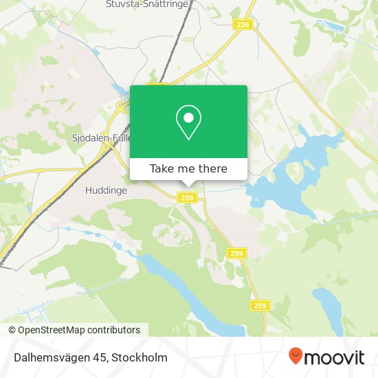 Dalhemsvägen 45 map