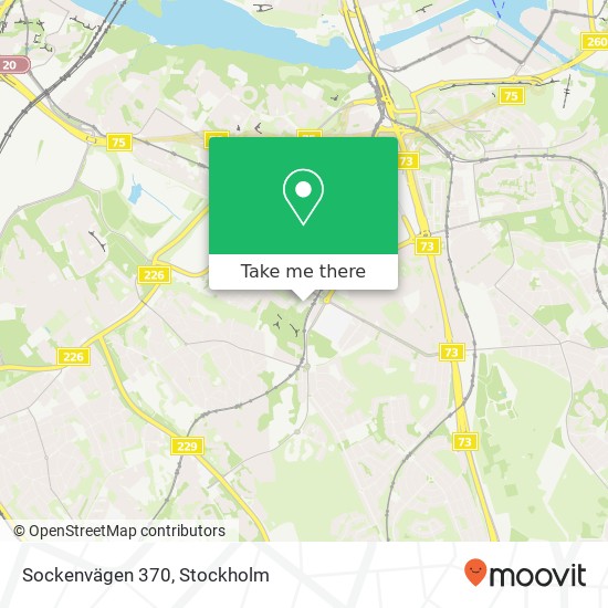 Sockenvägen 370 map