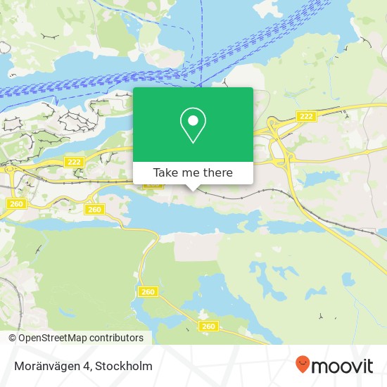 Moränvägen 4 map