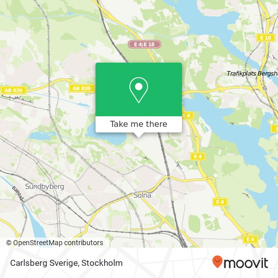 Carlsberg Sverige map