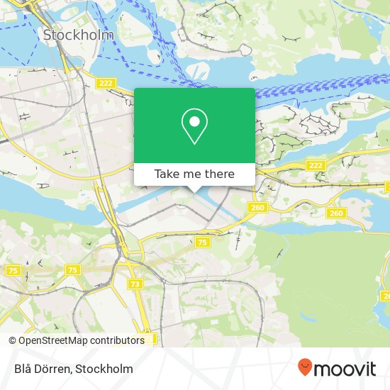 Blå Dörren map