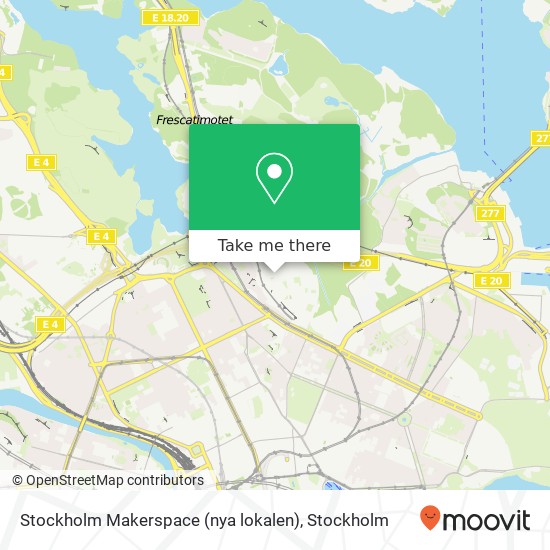 Stockholm Makerspace (nya lokalen) map