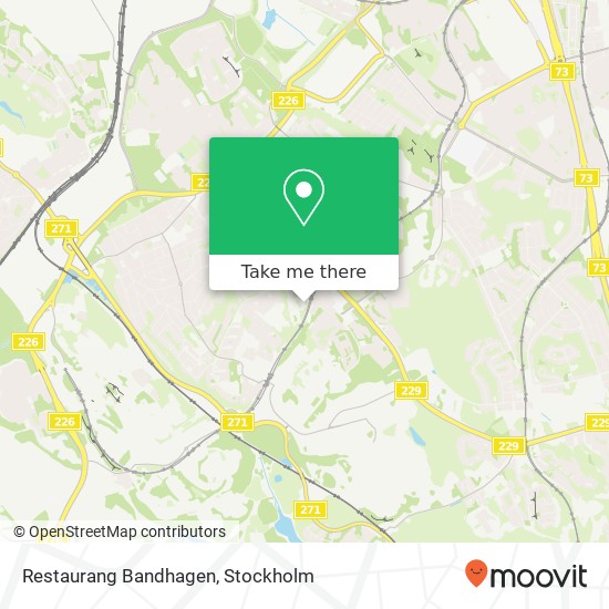 Restaurang Bandhagen map