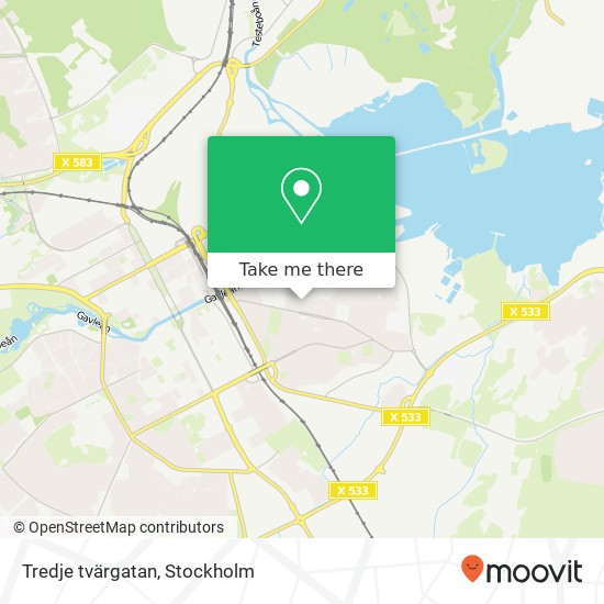 Tredje tvärgatan map