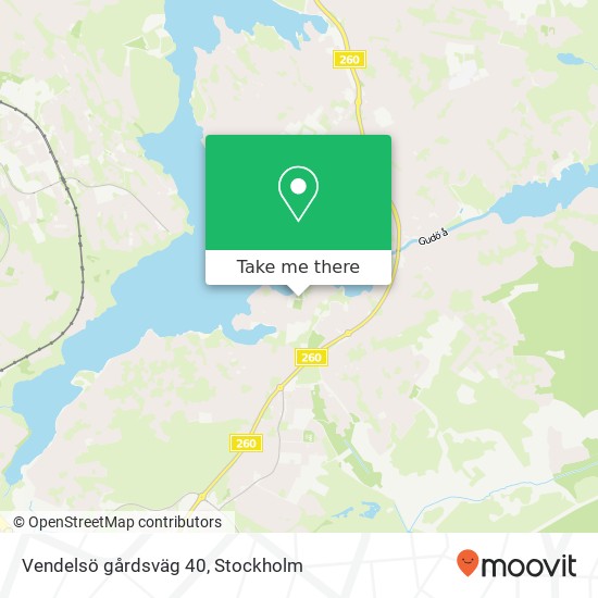 Vendelsö gårdsväg 40 map