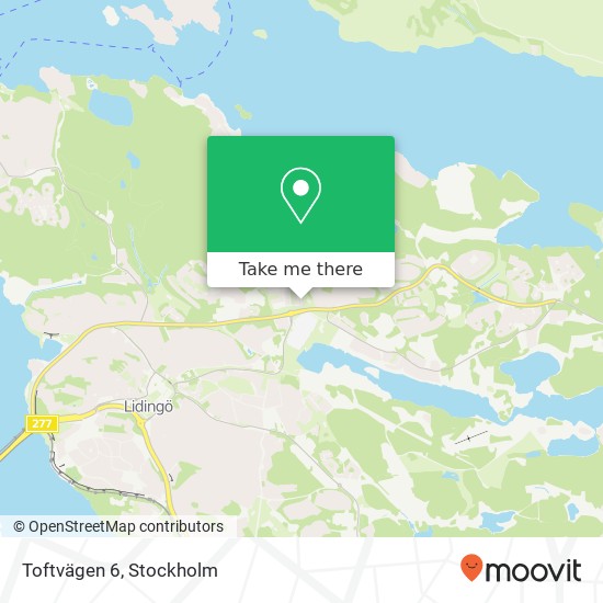 Toftvägen 6 map