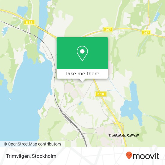 Trimvägen map