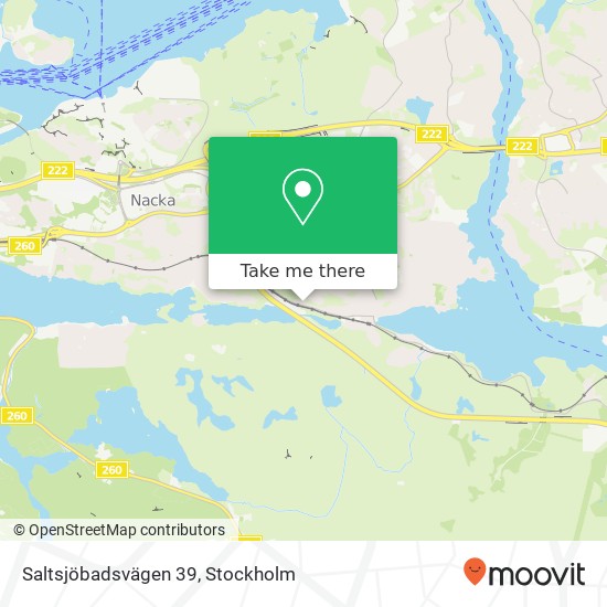 Saltsjöbadsvägen 39 map