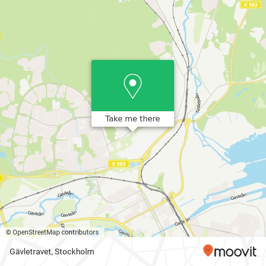 Gävletravet map