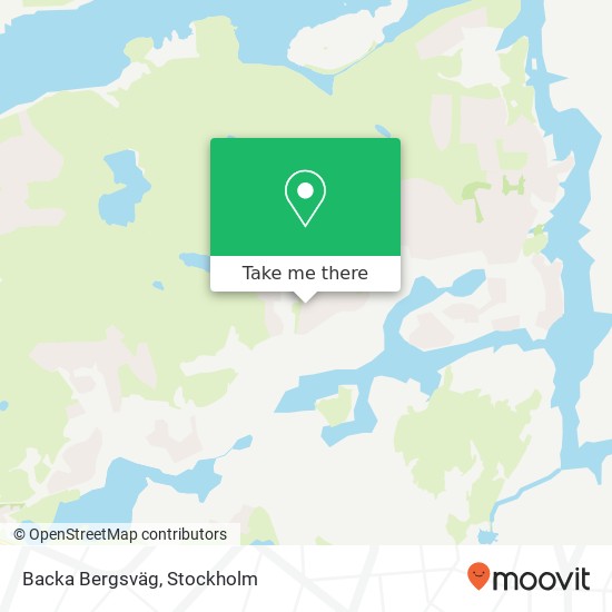 Backa Bergsväg map