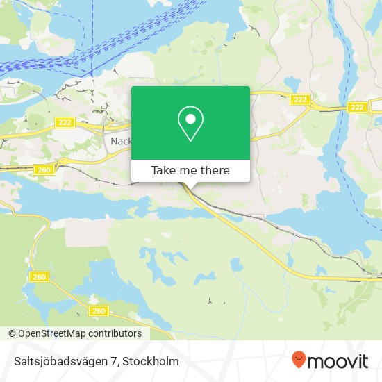 Saltsjöbadsvägen 7 map