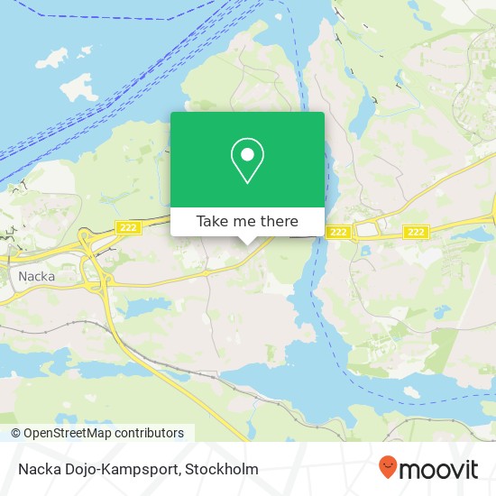 Nacka Dojo-Kampsport map