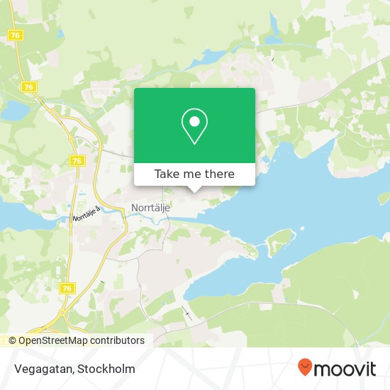 Vegagatan map