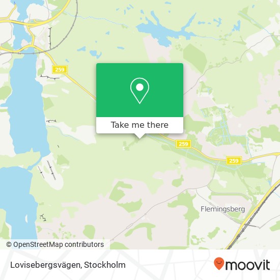 Lovisebergsvägen map