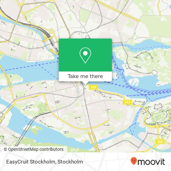 EasyCruit Stockholm map