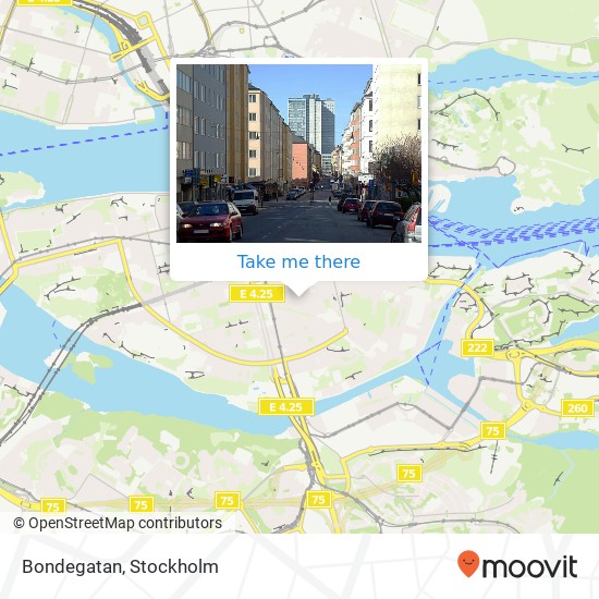 Bondegatan map