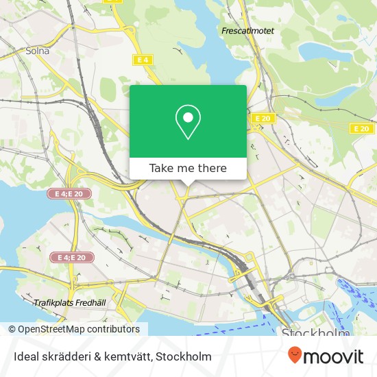 Ideal skrädderi & kemtvätt map