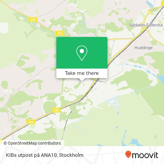 KIBs utpost på ANA10 map