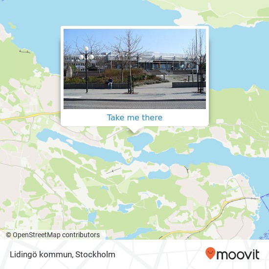 Lidingö kommun map