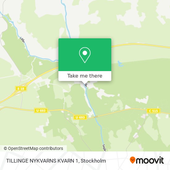 TILLINGE NYKVARNS KVARN 1 map