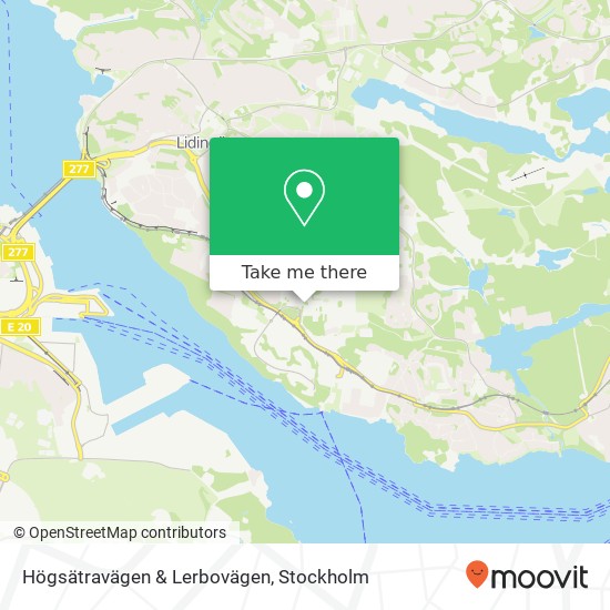 Högsätravägen & Lerbovägen map