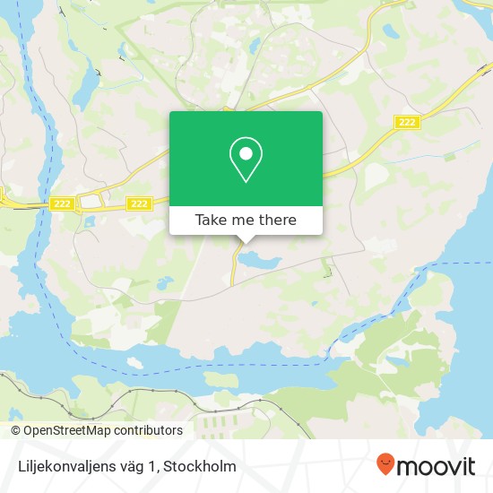 Liljekonvaljens väg 1 map