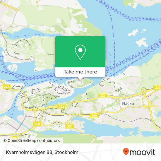 Kvarnholmsvägen 88 map