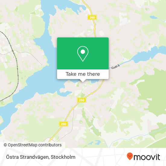 Östra Strandvägen map